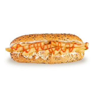 Fries and Cheese Sandwich
