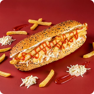 Fries and Cheese Sandwich