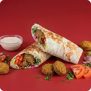 Falafel Saj Sandwich
